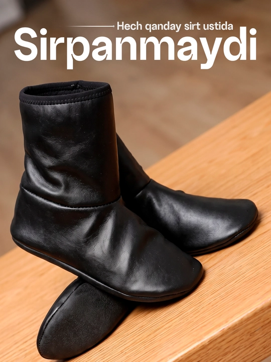 Erkaklar va ayollar uchun maxsi, ekoteridan tikilgan issiq qishki va kuzgi mahsi paypoqlari