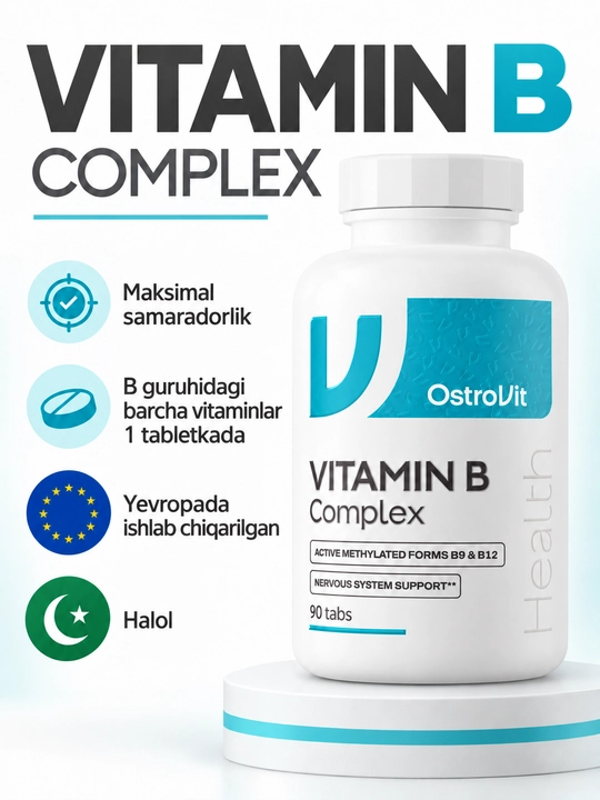 OstroVit Vitamin B Complex 90 tabletka - 