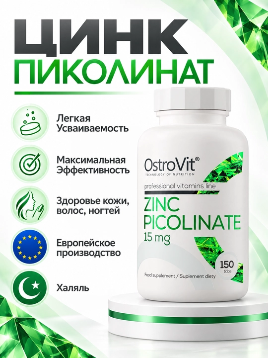 OstroVit Цинк пиколинат 150 таблеток