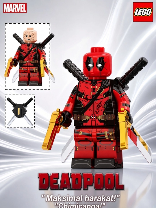LEGO mini-figuralar, Marvel, Ds, Naruto, o‘yinchoqlar, bolalar tovarlar, 3D konstruktorlar