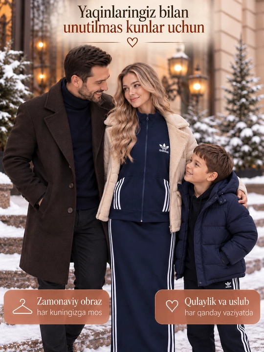 Ayollar kuzgi kiyimi, Adidas ayollar dvoykasi, Razmer standart  48-52