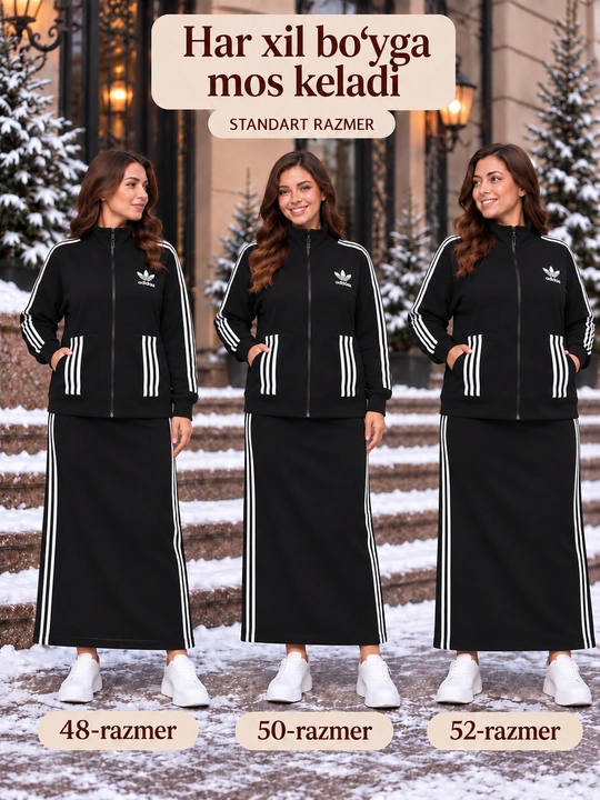 Ayollar kuzgi kiyimi, Adidas ayollar dvoykasi, Razmer standart  48-52