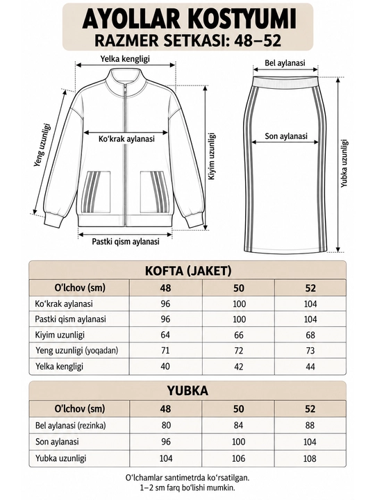 Ayollar kuzgi kiyimi, Adidas ayollar dvoykasi, Razmer standart  48-52