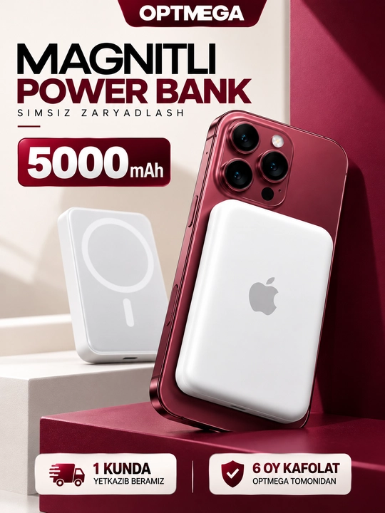 MagSafe внешний аккумулятор для iPhone, 10000 и 5 000 мАч, Power bank - 