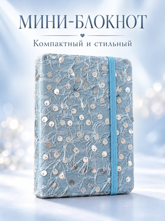 Payetkali chiziqli rezinkali bloknot