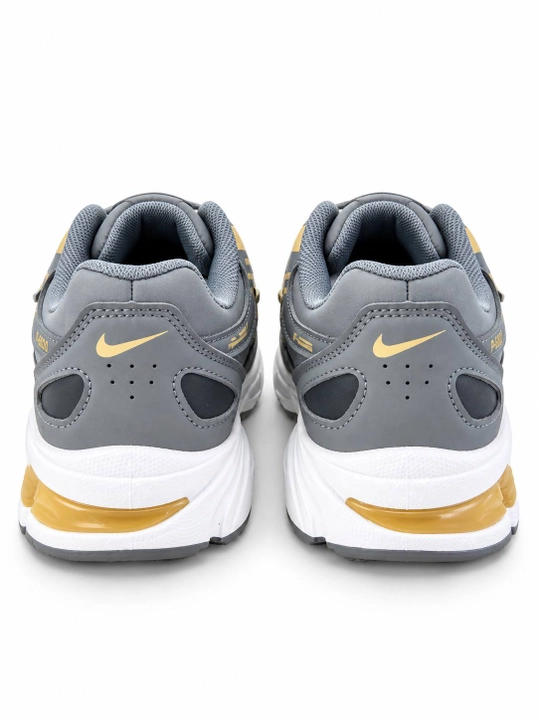 Ayollar uchun Nike P-6000 uslubidagi kulrang va oltinrang krossovkalar