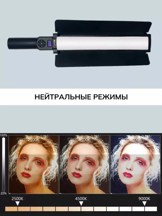 RGB LED ZGRL 2000 — свет для фото и видео, 204 LED, аккумулятор 10000 мА·ч