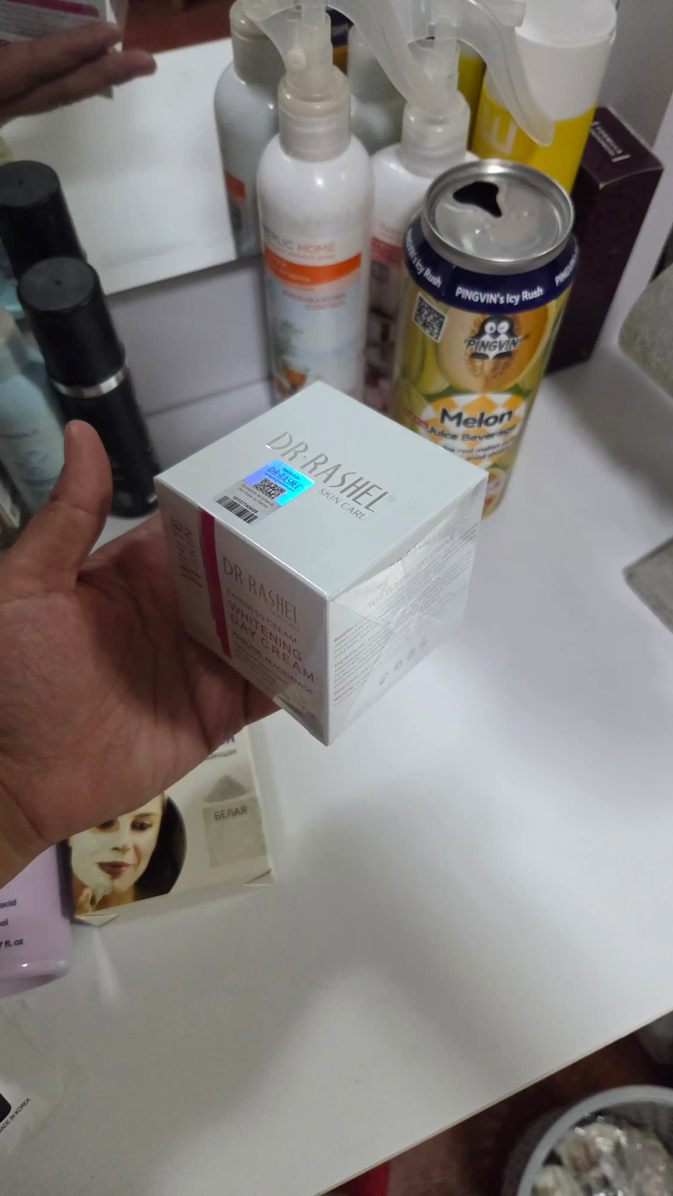 Отбеливающий дневной крем для лица от пятен с SPF20, Dr. Rashel Whitening SPF20, 50 г