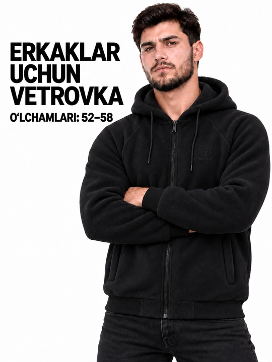 Erkaklar kashmir kurtkasi, hudi, tolstovka, kapyushonli, zamokli, qalin, issiq, qishki