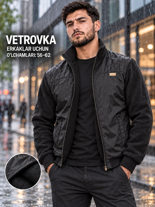Erkaklar yelkapo‘shi, qishki kurtka, sovuqdan himoya, zamonaviy dizayn, ulkan, katta 