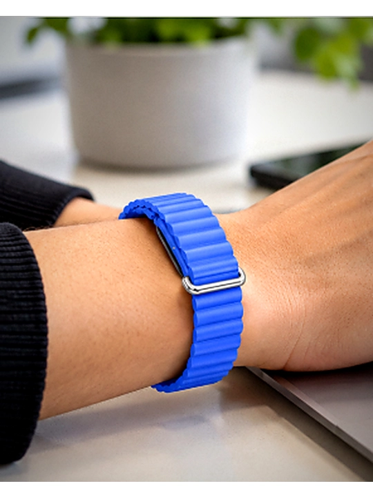 Google Fitbit silikon tasma, magnitli sport uslubidagi bilaguzuk