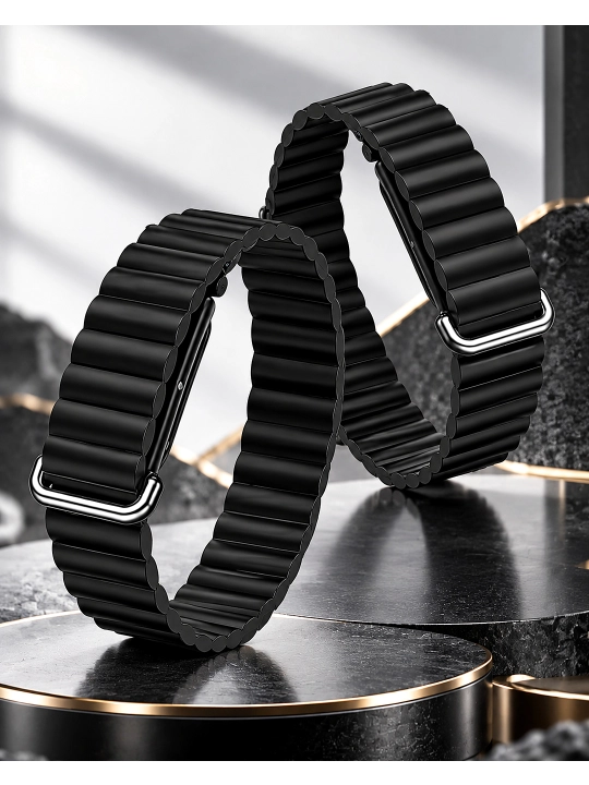 Google Fitbit silikon tasma, magnitli sport uslubidagi bilaguzuk