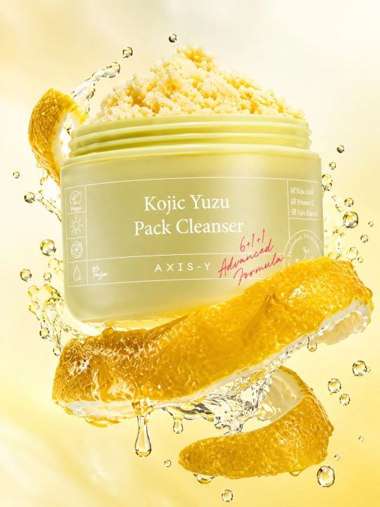AXIS-Y Kojic Yuzu очищающая пенка для лица с койевой кислотой и витамином C, 60 г
