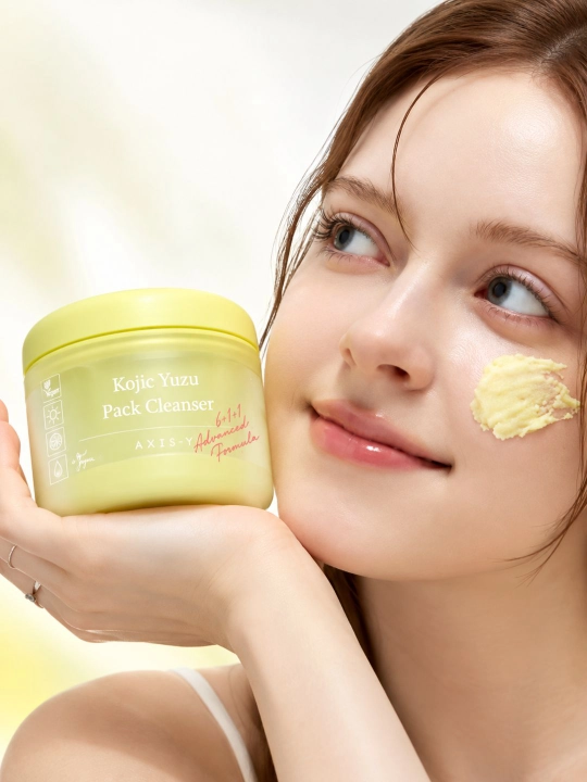 AXIS-Y Kojic Yuzu очищающая пенка для лица с койевой кислотой и витамином C, 60 г