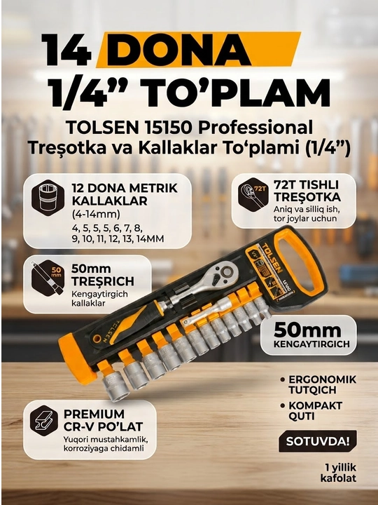 Trshodka kluch 12sht/4-14mm