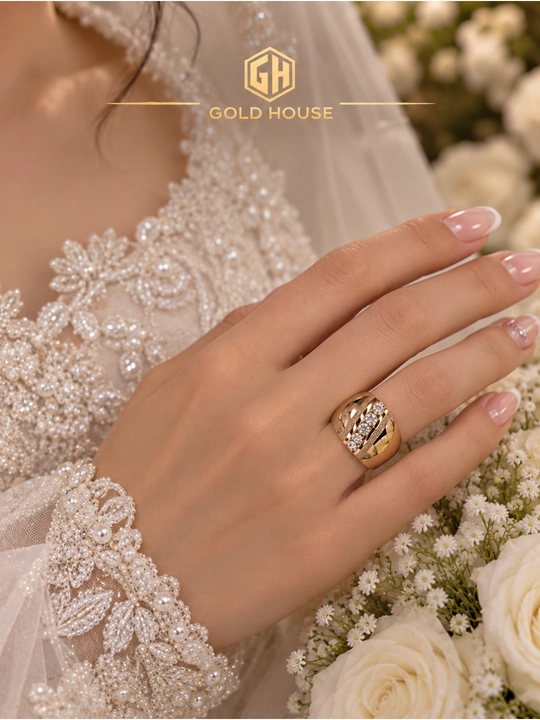Символ вечной любви: Обручальное кольцо 585 пробы, Золотые кольца от Gold House