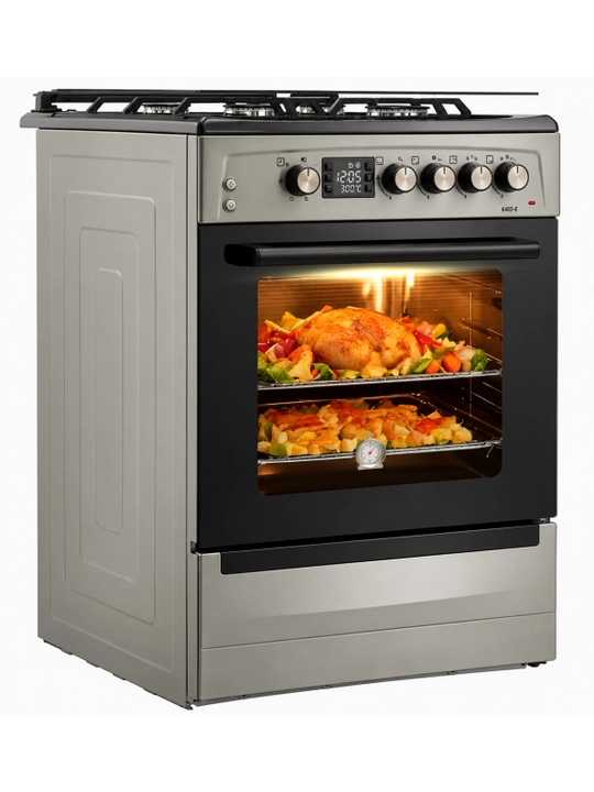 Shivaki 6403-E — комбинированная плита с 4 газовыми конфорками