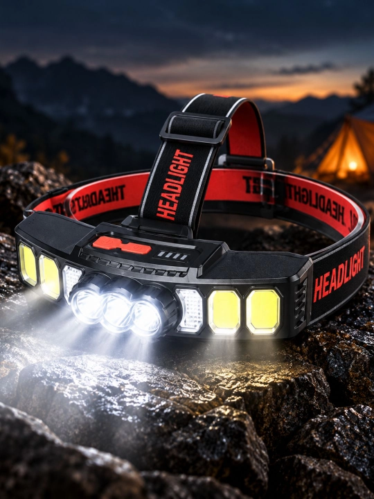 HX-811S kuchli LED bosh fonari, USB zaryadlanadigan - 