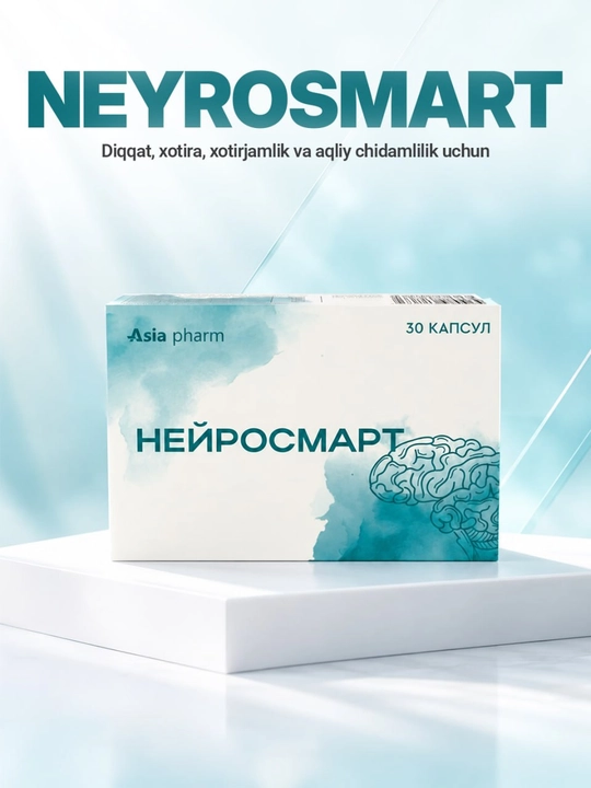 Neyrosmart – xotira, diqqat va asab tizimini qo‘llab-quvvatlash uchun, 30 kapsulalar