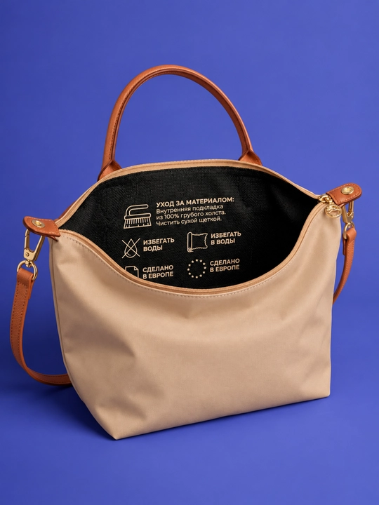 Ayollar uchun Longchamp uslubidagi sumka, oq longchamp katta razmer, kross-bodi, sumka