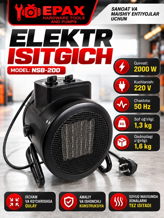 Elekron isitgich NSB-200 - 