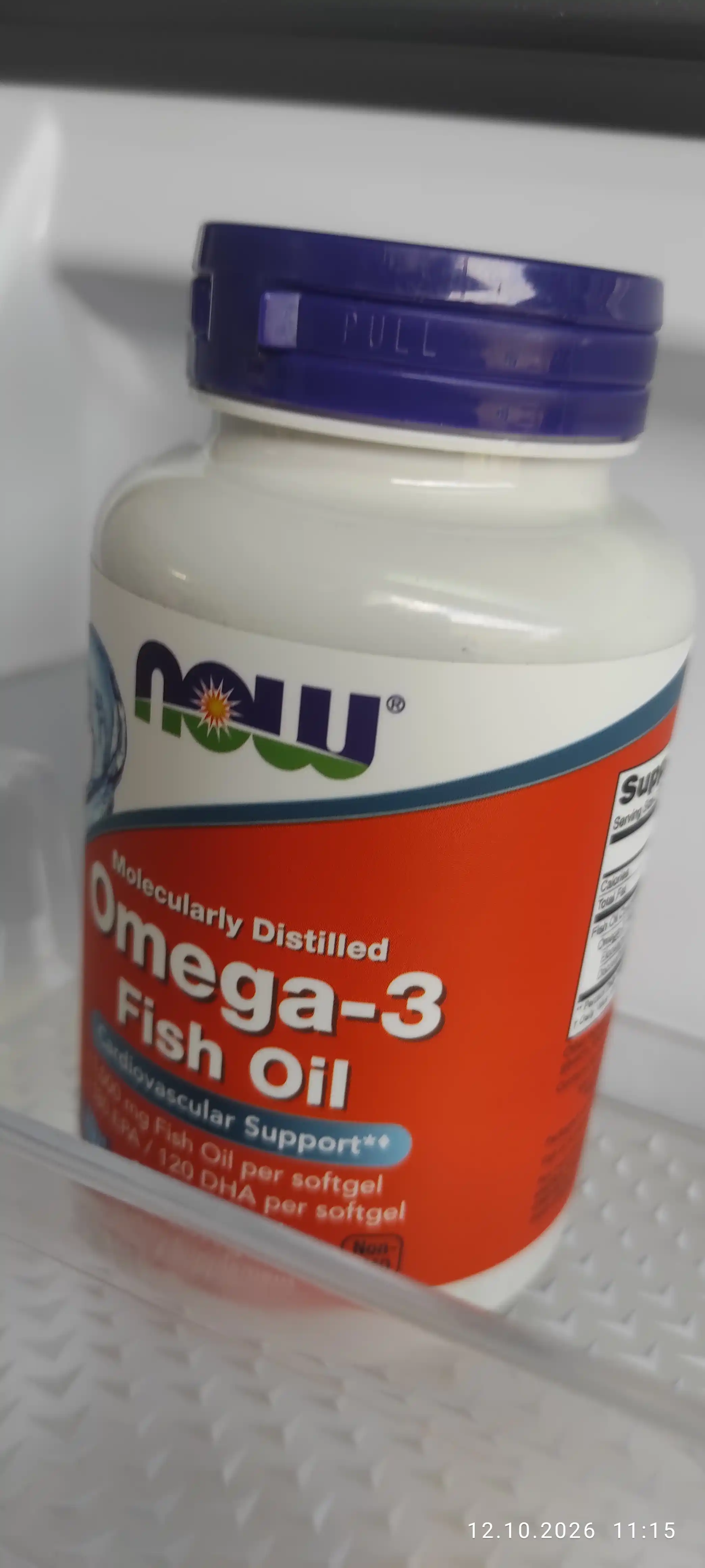 Рыбий жир Omega-3 Now Foods, 180 EPA , 120 DHA