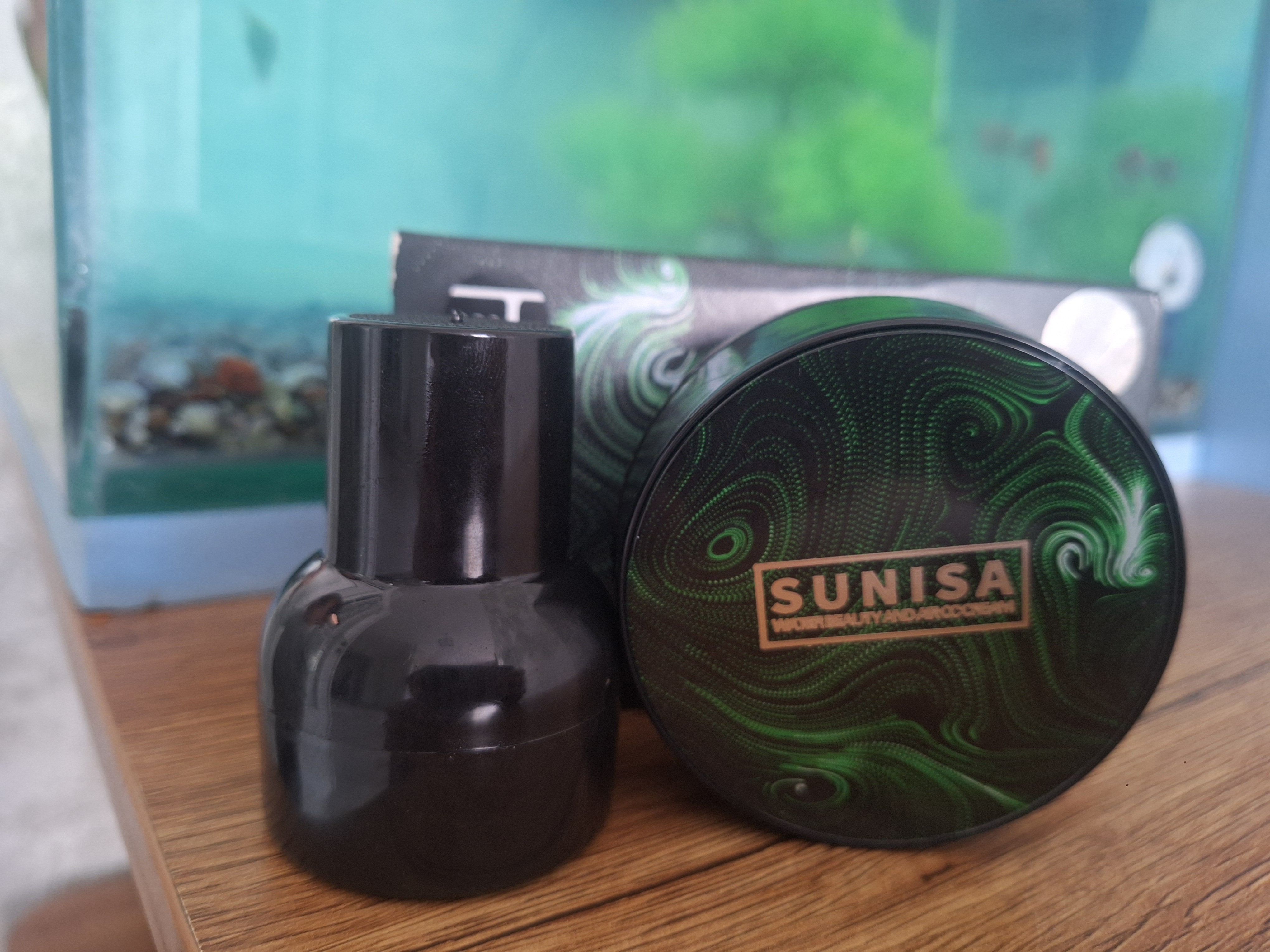 Тональный крем для лица "Sunisa", кушон водостойкий, натуральный СС-крем, 20 г