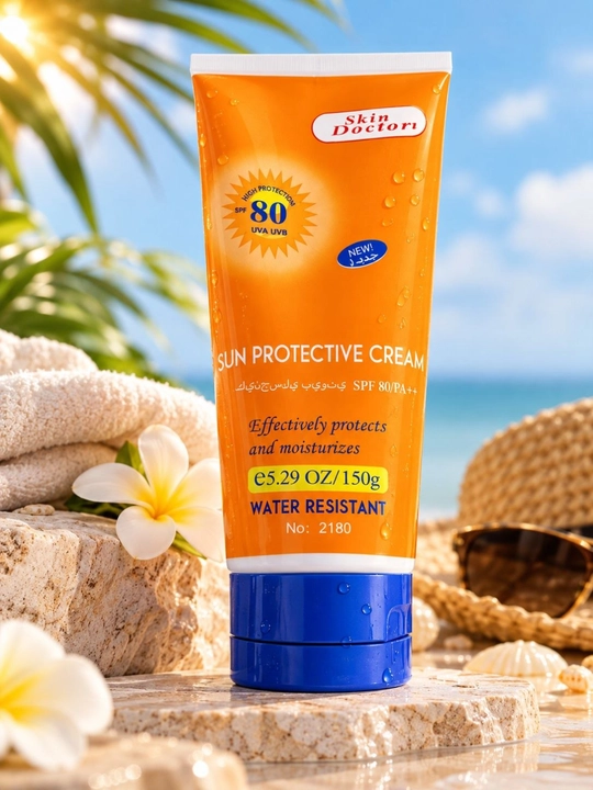 SPF krem,quyoshdan himoya qiluvchi krem Skin Doktor SPF 80 (yuz va tana uchun)