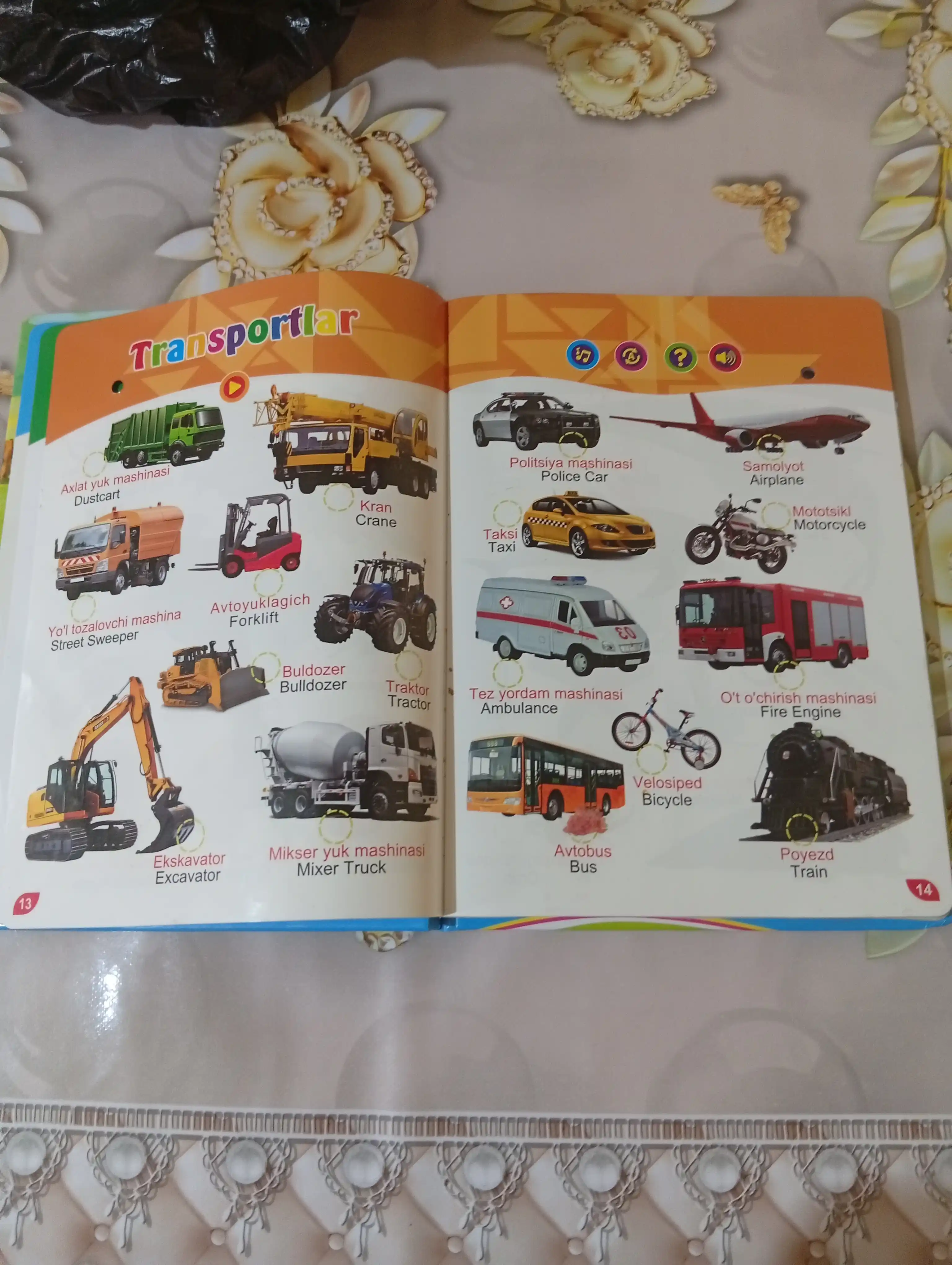 Интерактивная книга для детей Говорящая книга с маркером