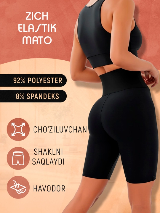 Ayollar velosipedkalari, baland bel va push-up effekt bilan, fitnes va sport uchun