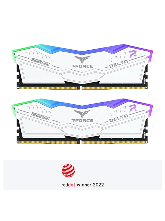Operativ Xotira T-FORCE DELTA RGB 6000MHz DDR5 16GB 32GB 64GB Gaming