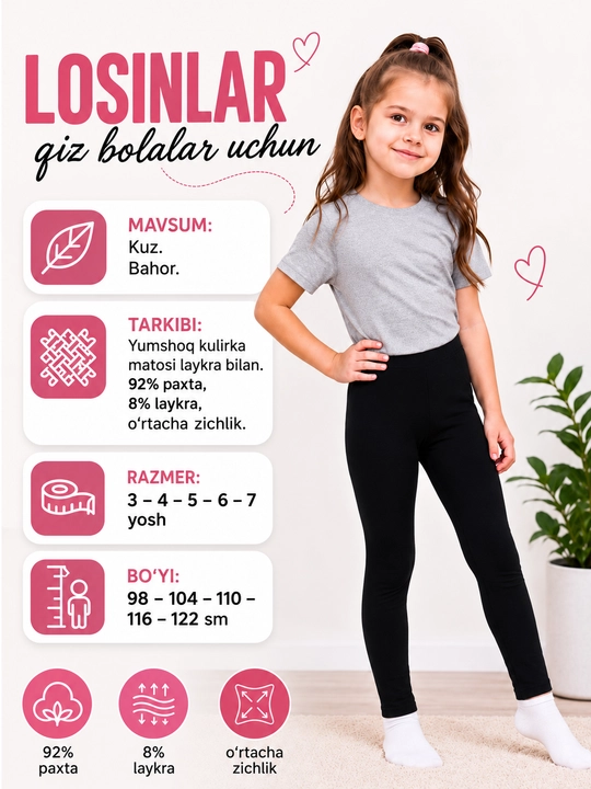 Qizlar uchun losina - 