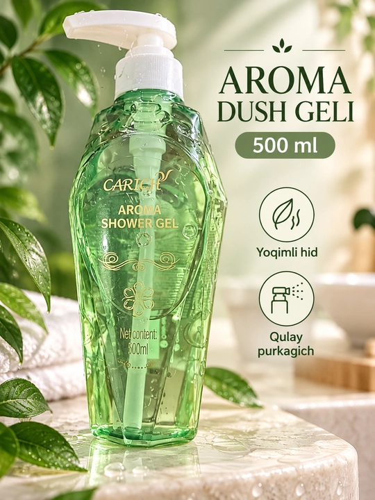 Гель для душа с ароматом, с дозатором, 500 мл - 