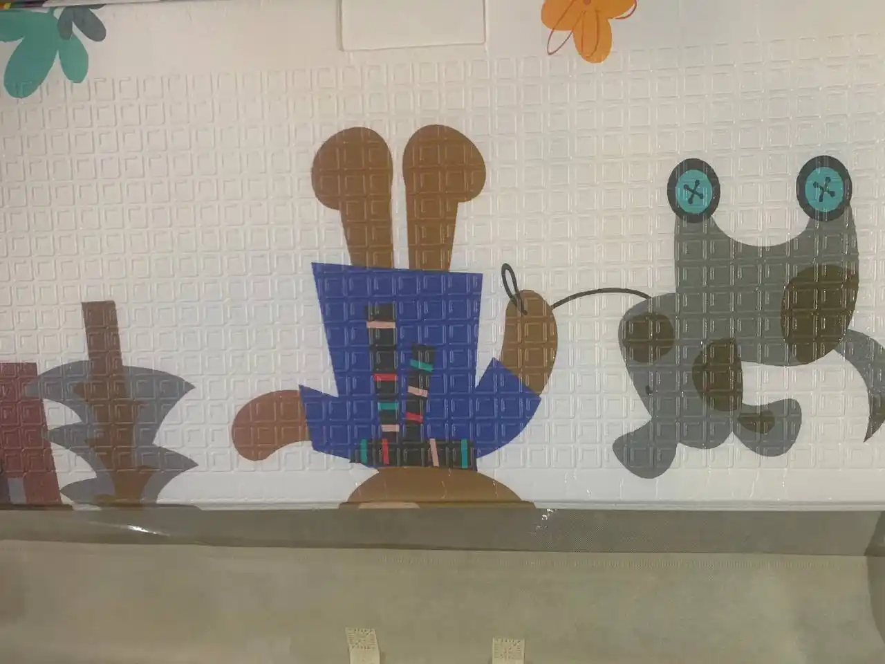 Детский игровой коврик XPE складной двусторонний для ползания, теплый, влагостойкий, 1 см
