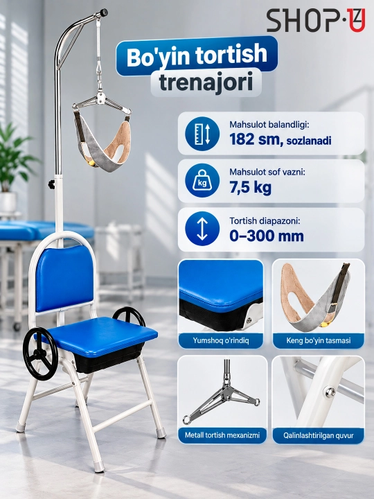 Umurtqa va bo'yin uchun traksion ortopedik trenajyorlar