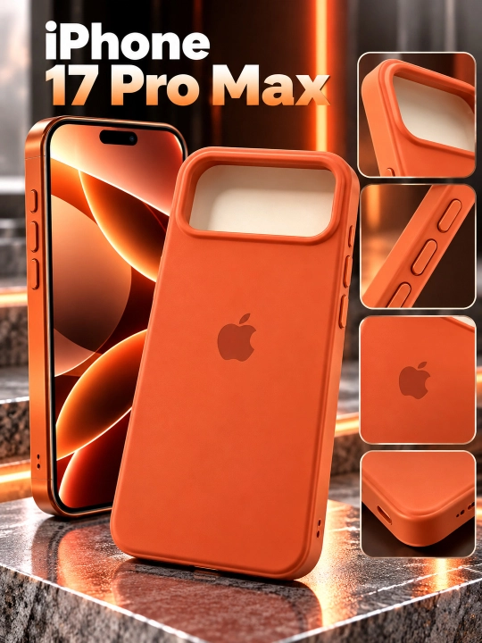 Чехол для iPhone 17 Pro, Pro Max, силиконовый чехол MagSafe - 