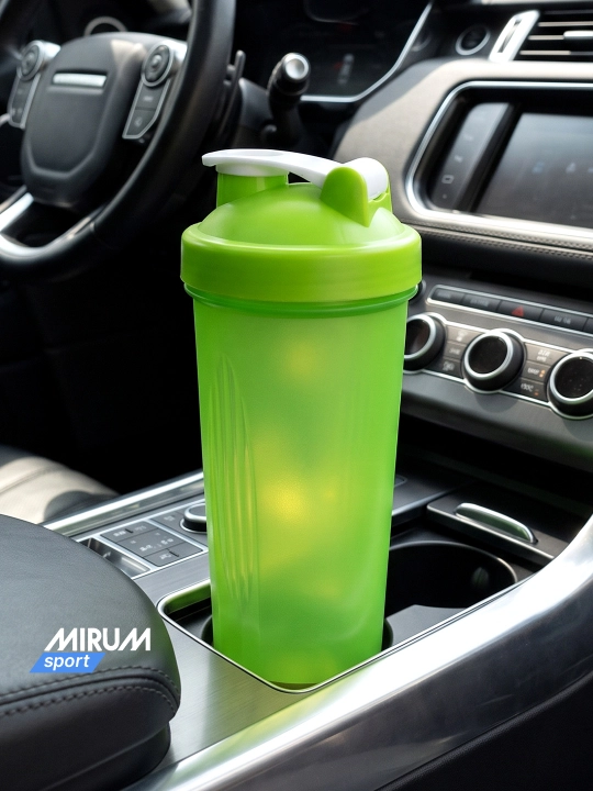 Спортивный шейкер с металлическим венчиком, бутылка для белковых коктейлей, 600 мл
