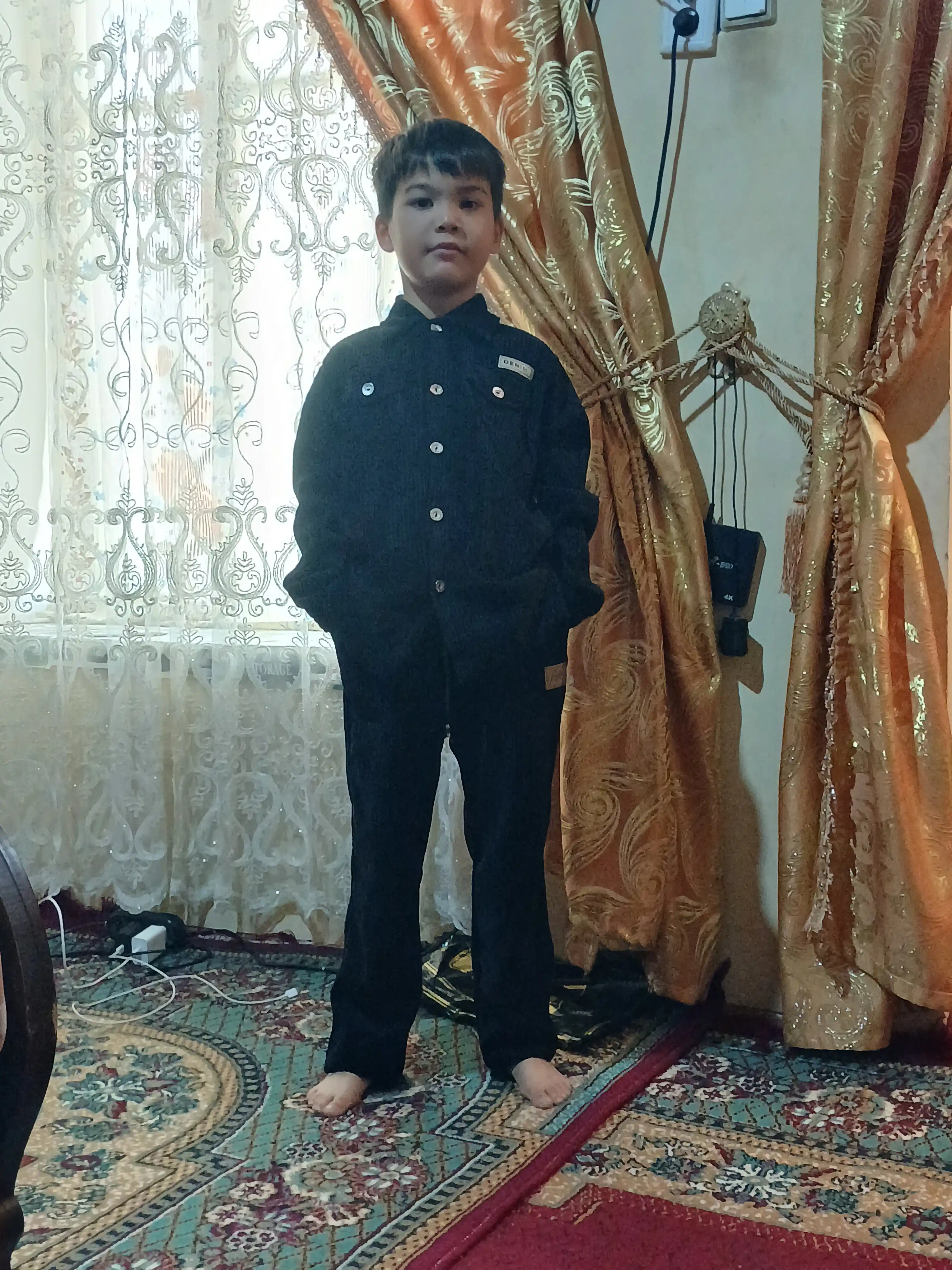 O‘g‘il bolalar uchun vilvet dvoyka, ko‘ylak va shim, yumshoq mato, kundalik kiyim