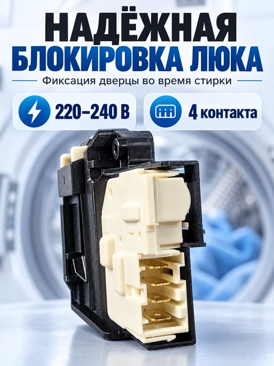 LG EBF61315801 kir yuvish mashinasi eshik qulfi (UBL, lyuk blokirovkasi)