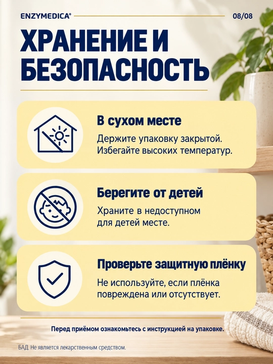 Enzymedica Digest Basic, ovqat hazm qilish uchun fermentlar (enzimlar), 90 ta kapsula