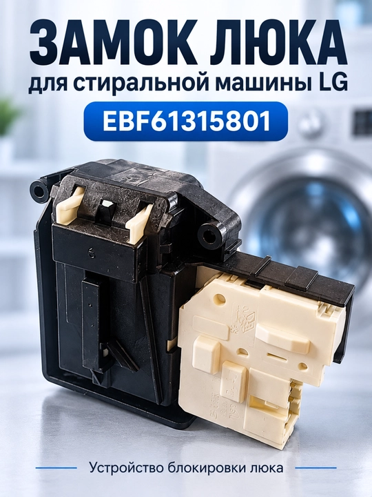 LG EBF61315801 kir yuvish mashinasi eshik qulfi (UBL, lyuk blokirovkasi)