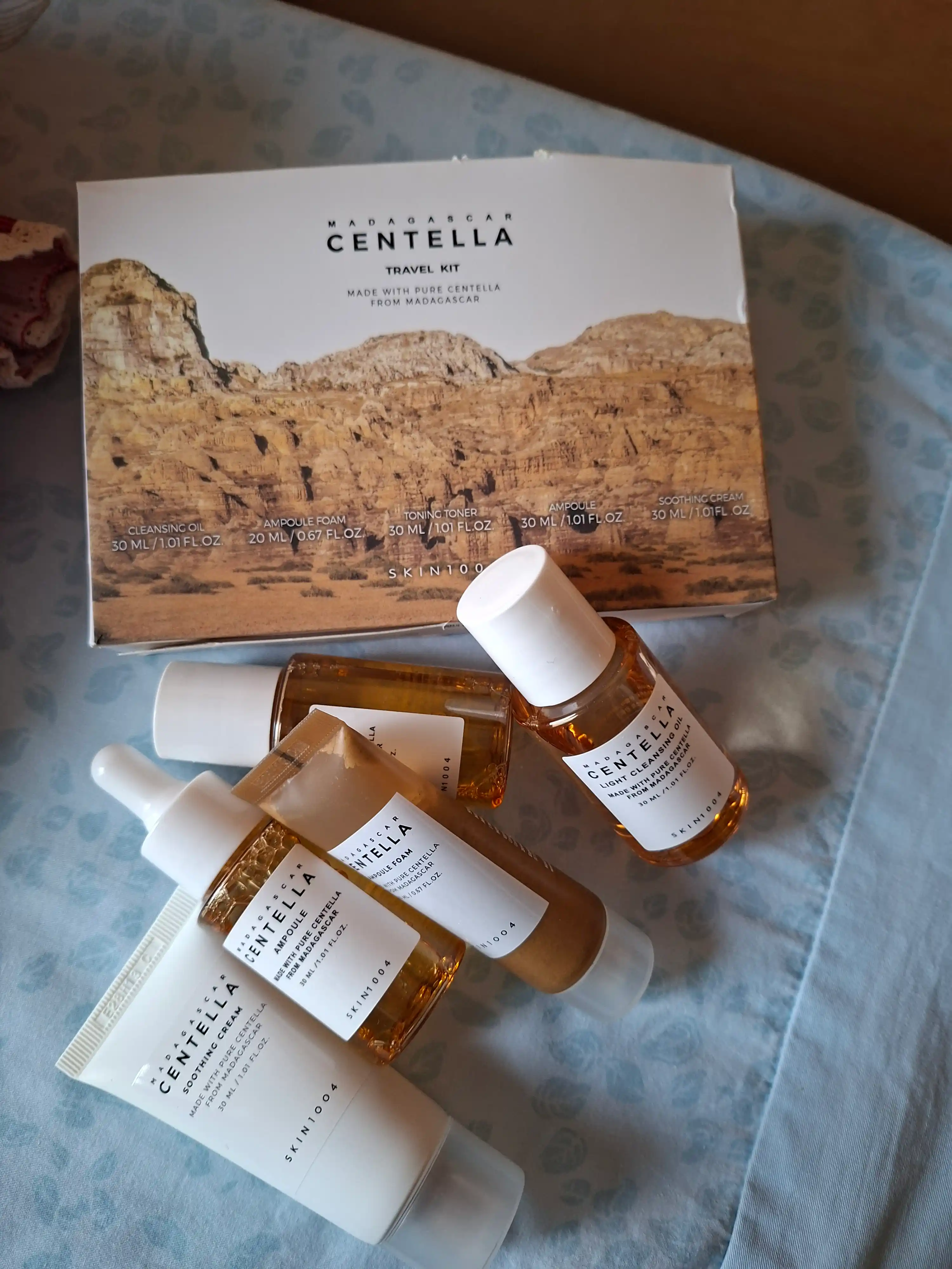 Sentella yuz parvarishi to‘plami Centella SKIN1004 Madagaskar sentellasi bilan, 5x1