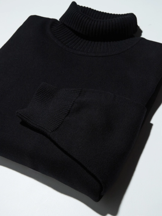 TERRAPRO Erkaklar uchun yuqori yoqali, erkin bichimli, issiq jemper AW26-29-487-E