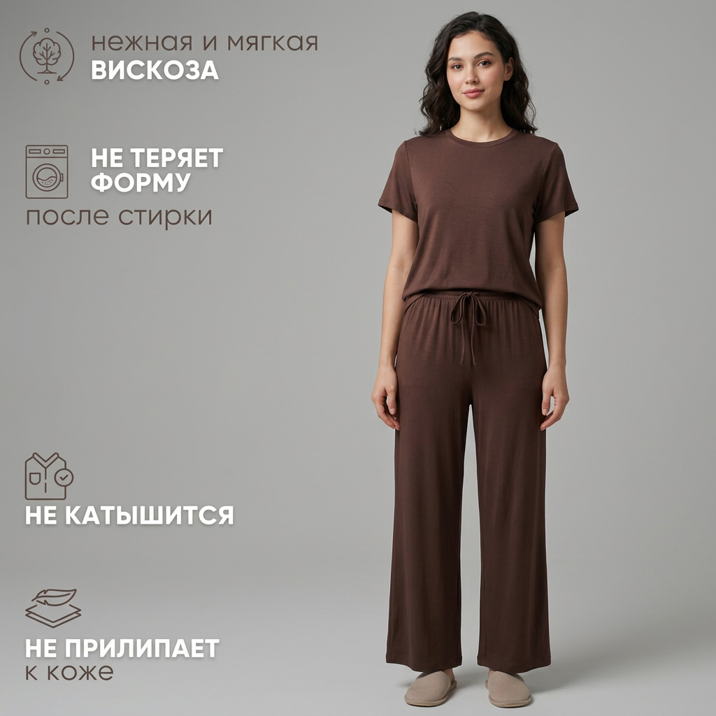 Женская пижама с штанами, с дыщащью тканью, женская домашняя одежда для дома
