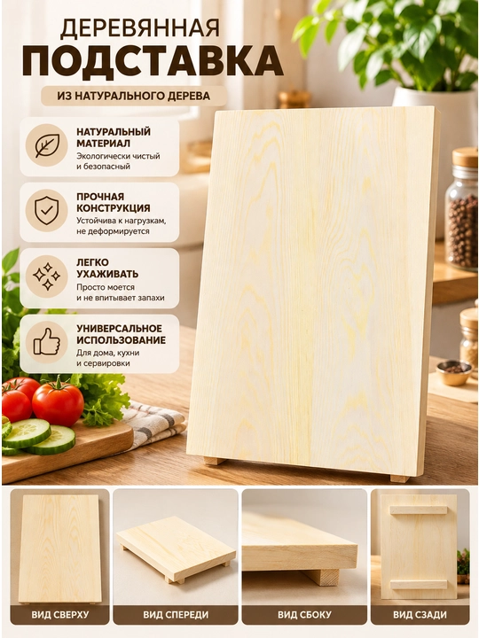 Деревянная доска, кухонная доска для нарезки и приготовления продуктов