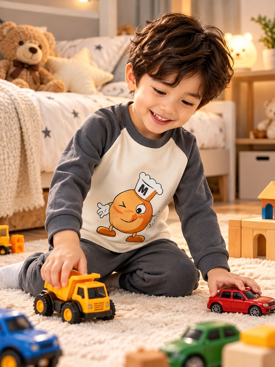 Детская пижама, комплект кофта с длинным рукавом и брюки, пижама 2–6 лет, размеры 100–140 - 