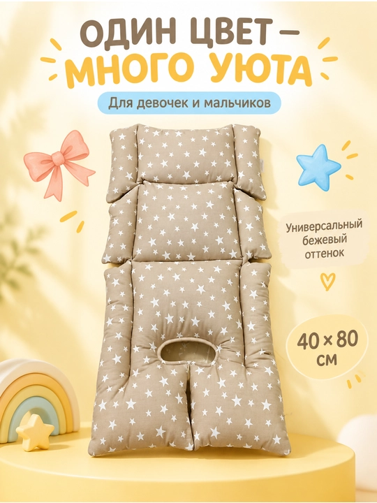 Матрас для детской коляски, для автокресло, матрас на шезлонг, на стульчик