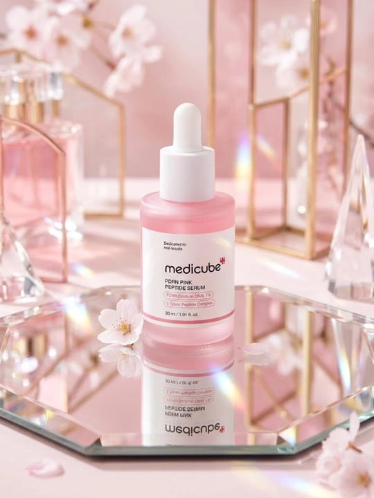 Medicube PDRN Pink Peptide Serum (30мл) — Корейская сыворотка для лица с пептидами и PDRN