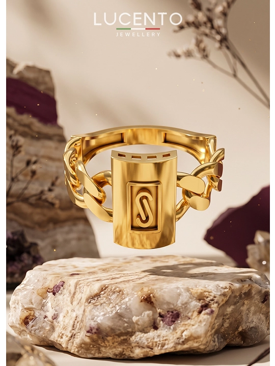 Золотое кольцо LUCENTO JEWELLERY 585 пробы - 