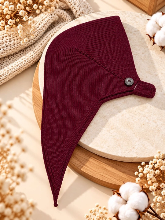 Ayollar va qizlar uchun qishki kosinka bandana, issiq to‘qilgan shapka